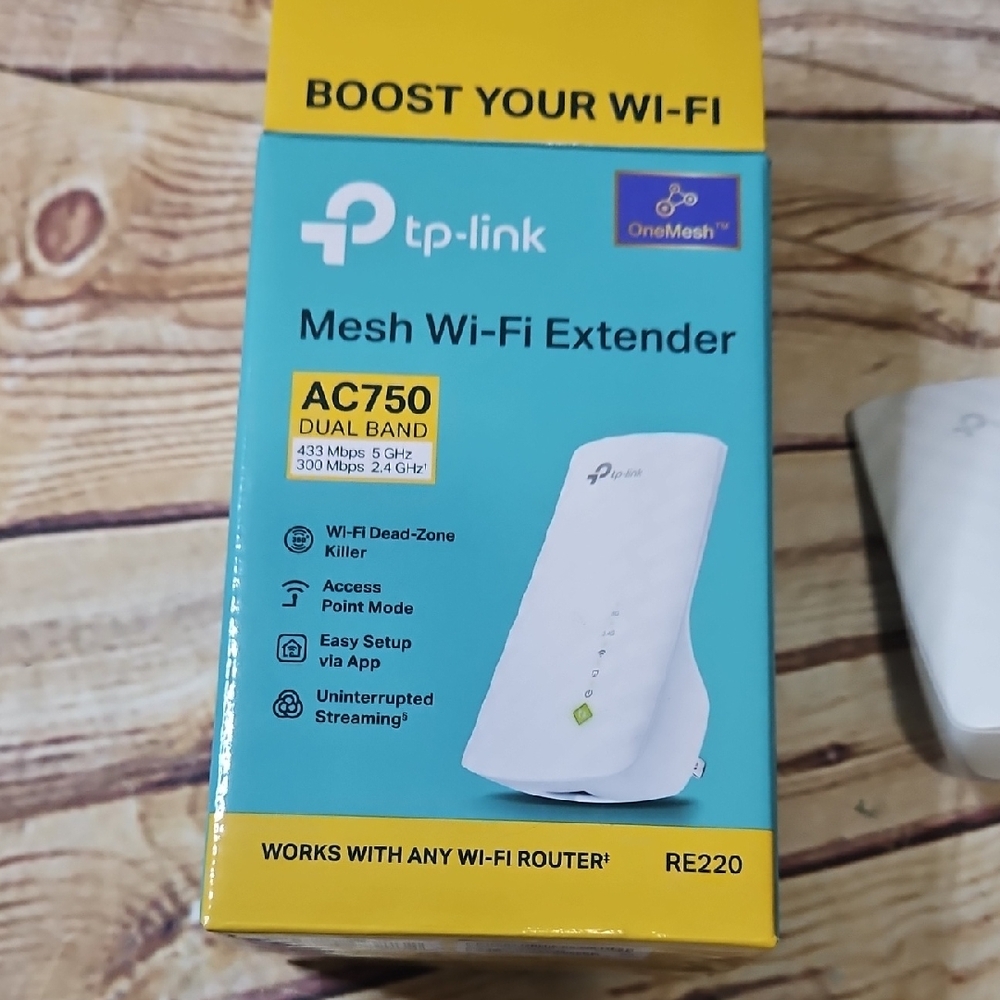 TP-Link WiFi Extender with Ethernet Port, Dual Band 5GHz/2.4GHz , Up to 44% More